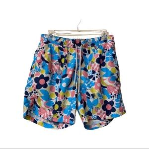 Bluemint Floral Swim Trunks Sz L